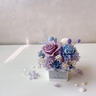 海洋之心 永生花盆花 開幕花禮 祝賀花禮