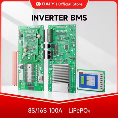 Daly Smart Inverter BMS LiFePo4 8S 16S 24V 48V 100A 1A Active Balancer BMS Family Energy Storage for
