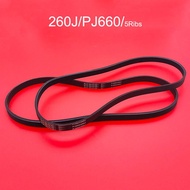 1ชิ้นเข็มขัดลู่วิ่งไฟฟ้า ACRON V-Belt สายพานขับ260J/PJ660 5ซี่โครงเข็มขัดหลายร่องหลายร่องสำหรับจักรย