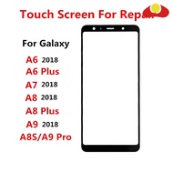 A750 Outer Screen For Samsung Galaxy A6 A7 2018 A8 Plus A9 Pro A8S A9S Touch Panel LCD Display Front