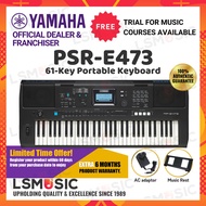 Yamaha PSR-E473 61 Keys Portable Keyboard Piano w/ Music Rest and AC Adaptor Yamaha Digital Piano ( PSR E473 / PSRE473 )