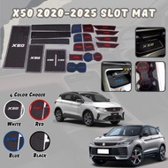 Car Proton X50 2020-2025 Slot Mat Anti slip Proton Interior Storage Tank X-50car accessories rubber