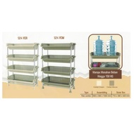 RAK JUMBO VALENTINO KERANJANG PLASTIK RAK SALON NAIBA PREMIUM RAK SERBAGUNA RAK WARUNG STAINLESS RAK