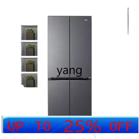 cx 70cm wide ultra-thin Haier refrigerator 418L liter zero embedded cross four doors