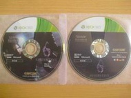 ※隨緣電玩※絕版 XBOX360 惡靈古堡 6：遊戲片㊣正版㊣不錯選擇/值得收藏/光碟正常/裸片包裝．二片裝 500 元