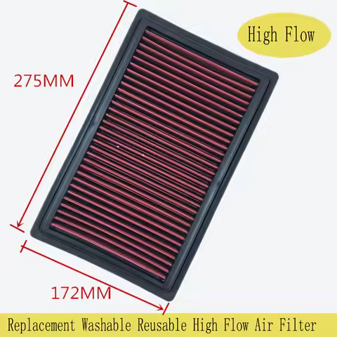 Car High Flow Air Filter Fits for Mercedes Benz W205 2.0L C E GLC SLC SLK Series Washable Reusable P