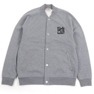 愛馬仕 (HERMES) 2024 H467830HA QUATERB H 系列紐扣羊皮貼片棒球夾克/短款夾克，灰色，XS 碼，正品，意大利製造，男款，成色極佳。