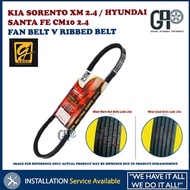 FAN BELT V RIBBED BELT  KIA SORENTO XM 2.4 / HYUNDAI SANTA FE CM10 2.4 > 25212-2G100 6PK 2576>6PK 25
