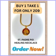 ▫ ❧ STAINLESS NECKLACE GOLD ST. PADRE PIO BUY 1 TAKE 1 HYPOALLERGENIC