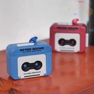 BLISS Music Key Chain, Vintage Commemorate Holder Wall Keychain, Useful Storage Box Mini Player Cass