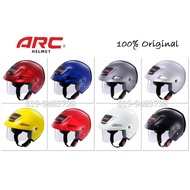 100% Original ARC Helmet AF6 With Visor Half Cut Steng SGV Cruiser Tiga Suku Size L 60cm