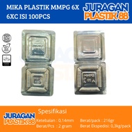 MMPG 6x Plastic Mica | 6xc | Mika Cake Food Size 6X | 6XC @100pcs