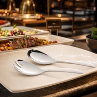 Japan Kanda 18-8 Stainless Steel Serving Spoon [Heya Wholesale] Fork Spoon Serving Spoon Big Male Sp
