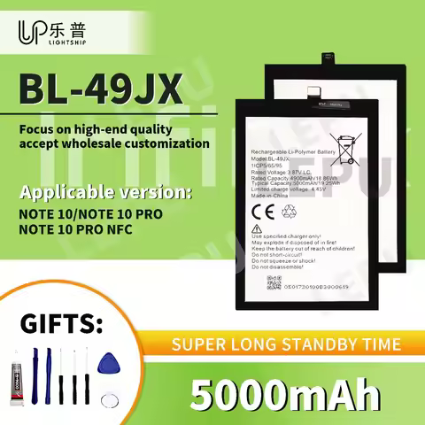 INFINIX NOTE 10 PRO Original Replacement Battery BL-49JX 5000mAh with Tools Kits INFINIX NOTE 10 PRO