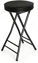 Gluck Plants Folding Stool,24 Inch Foldable Portable Collapsible Height Bar Stool Chair,Adult Tall L