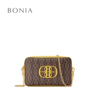Bonia Honeycomb La Luna Monogram Sling Bag with Card Holder