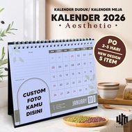 (CUSTOM CALENDAR) 2026 Desk Calendar Aesthetic Calendar/ Modern Calendar 2026 Calendar/