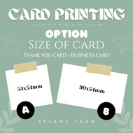 100pcs Customize Custom Thank You Business Card Name Card Printing Service Art card Ivory Card