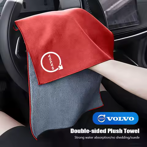 High-quality Suede Fleece Microfiber Towel Car Cleaning Rag Cloth For Volvo ES90 EC40 EX40 EM90 XC90