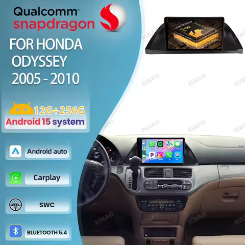 Car Radio Android 15 For Honda Odyssey 2005 - 2010 Qualcomm Stereo Viedo Player 5G WIFI DSP 4G LTE Q