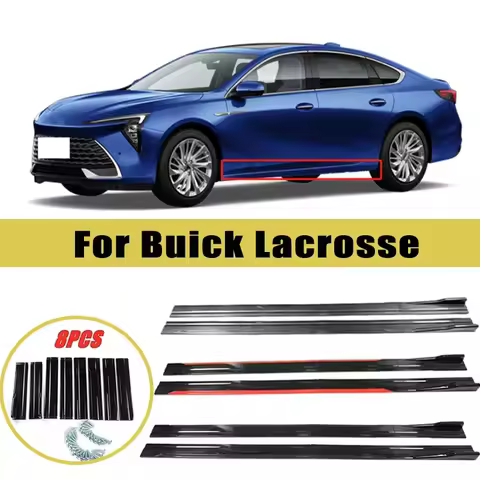 Universal 2m/2.2m Car Side Skirt Extension SplitterBumper Racing Side Wing Bumper Lip Side Spoiler F