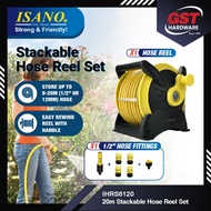 Isano Hose Reel 20M Stackable Hose Reel Garden Hose Reel Set Wall Mount Hose Reel Getah Paip Gulung