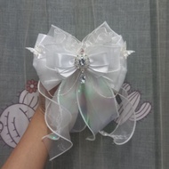 Luxury white lightstick bow - ENHYPEN BTS TXT PLAVE ZB1 TREASURE group lightstick bow