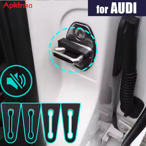 Apktnka Sound Deadener Deadening Damper Door Lock Buffer For Audi A3 A4 A6 A8 Q3 Q5 Q7 Q7 Soundproof