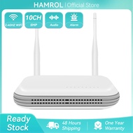 Hamrol Wireless NVR 8CH 5MP CCTV WiFi NVR H.265X Network Security Video Recorder Support Face Detect