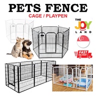 [SG Seller] Pet Fence Dog Cat Rabbit Large Playpen Cat Pets Cage Playpen Metal Fence