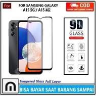 LAYAR Tempered Glass Samsung Galaxy A15 5G A15 4G Full Cover Anti-Scratch Glass Full Screen Screen S