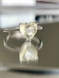 利比亞黃金隕石 S925銀戒指 香檳金 平衡協調全脈輪 天然無染色