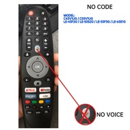 compatible for Caixun Android TV Remote Control For C55V1UG LE-43F2G LE-50S2G LE-55F3G LE-65E1G C43V