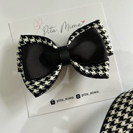 Mima ribbon - Black ribbon - Black hair clip - Black bow - Black ribbon - Basic ribbon - Black hair 