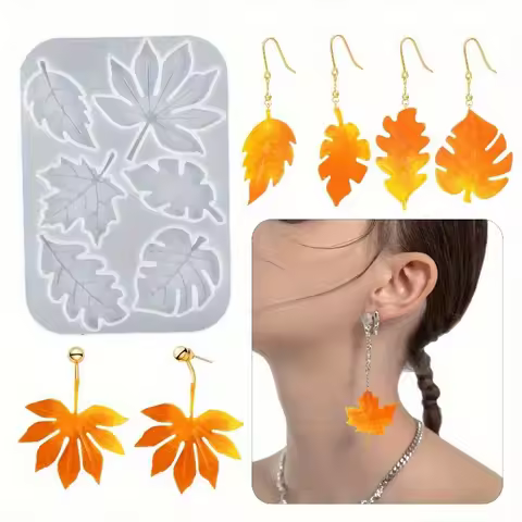 1 DIY Maple Leaf Jewellery Mould for Epoxy - Jewellery Making, Pendant, Keychain Silicone Mould Jewe