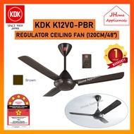 KDK K12V0-PBR CEILING FAN REGULATOR [ 120CM / 48" ] KIPAS SILING ( BROWN / COKLAT )