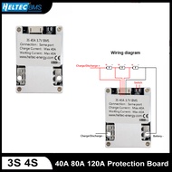 3S 4S BMS 40A 80A 120A Li-ion LifePo4 Lithium Battery Protection Board with Balance BMS