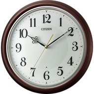 RHYTHM CITIZEN Hanging Clock Radio-controlled Clock Quiet Continuous Seconds Hand Brown φ33x4.6cm CITIZEN 8MY560-006