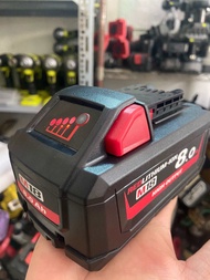 Pin milwaukee M18 8Ah dòng sả cao ! Đóng mới Cell lớn 21700 tải nặng 0971.72.70.74