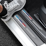 For BMW Car Door Sill Stickers Accessories for BMW M Power Performance E46 E39 E90 E36 E60 E34 E30 F