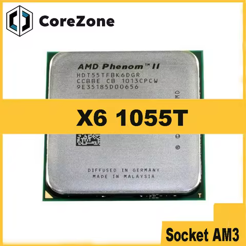 Phenom II X6 1055T 2.8G 125W/95W Six-Core CPU processor HDT55TWFK6DGR Socket AM3
