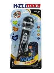 Micrófono Inalámbrico Musical Karaoke Para Niñas y Niños - Estimulación Auditiva, Visual Temprana - Juguete Sugerido A Partir De 3 Años Baterías AAA