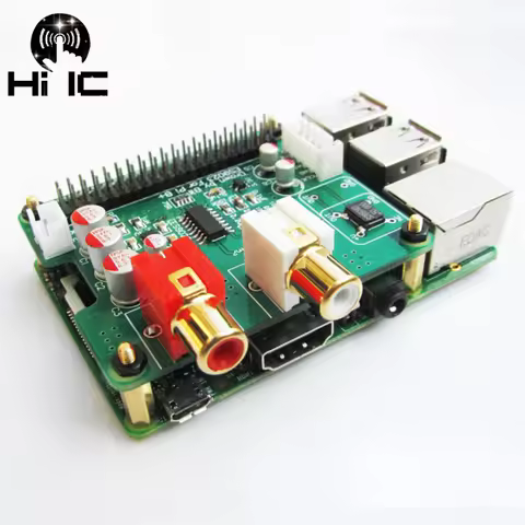 I2S HiFi DAC Digital Audio Sound Card ES9023 Expansion Board Decode Board Encoder for Raspberry pi B