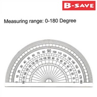 Measuring Range 0-180 Degree Protector / 180 Darjah Celcius Jangka Sudut / Pembaris Separuh Bulat / 