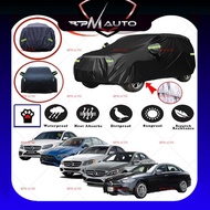 Benz B180 190T Black Zipper Design Jet Protection Car Cover Waterproof Sun-proof Selimut Kereta Benz