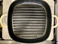 SMEG 琺瑯鑄鐵煎烤盤 鑄鐵煎鍋 鑄鐵鍋 鑄鐵平底鑊 煎pan 26cm
