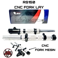 RS150 RACING CNC FORK LAY (FORK MESIN) - LEO