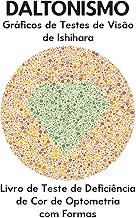 DALTONISMO Gráficos de de Visão de Ishihara Livro de de Deficiência de Cor de Optometria com Formas: