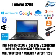LENOVO THINKPAD X280 ULTRABOOK [CORE I5-8TH GEN/8GB RAM/256GB SSD] 12.5 INCH HD DISPLAY / WIN 11 PRO