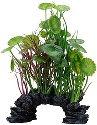 Fluval Aqualife Green Lysimachia Plant Mix, Plastic Aquarium Plant Decoration